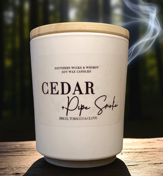 Cedar & Pipe Smoke Sophisticated 11oz Soy Candle