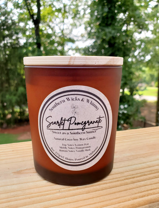 The Heirloom Garden’s Scarlet Pomegranate Luxe Soy Candle