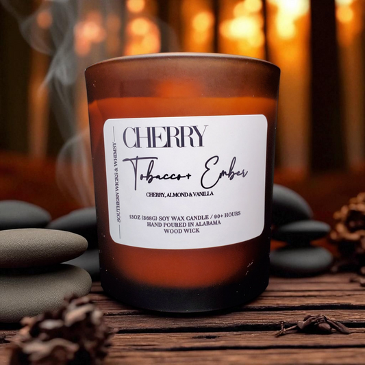 Cherry Tobacco & Ember Luxe Soy Candle 13oz