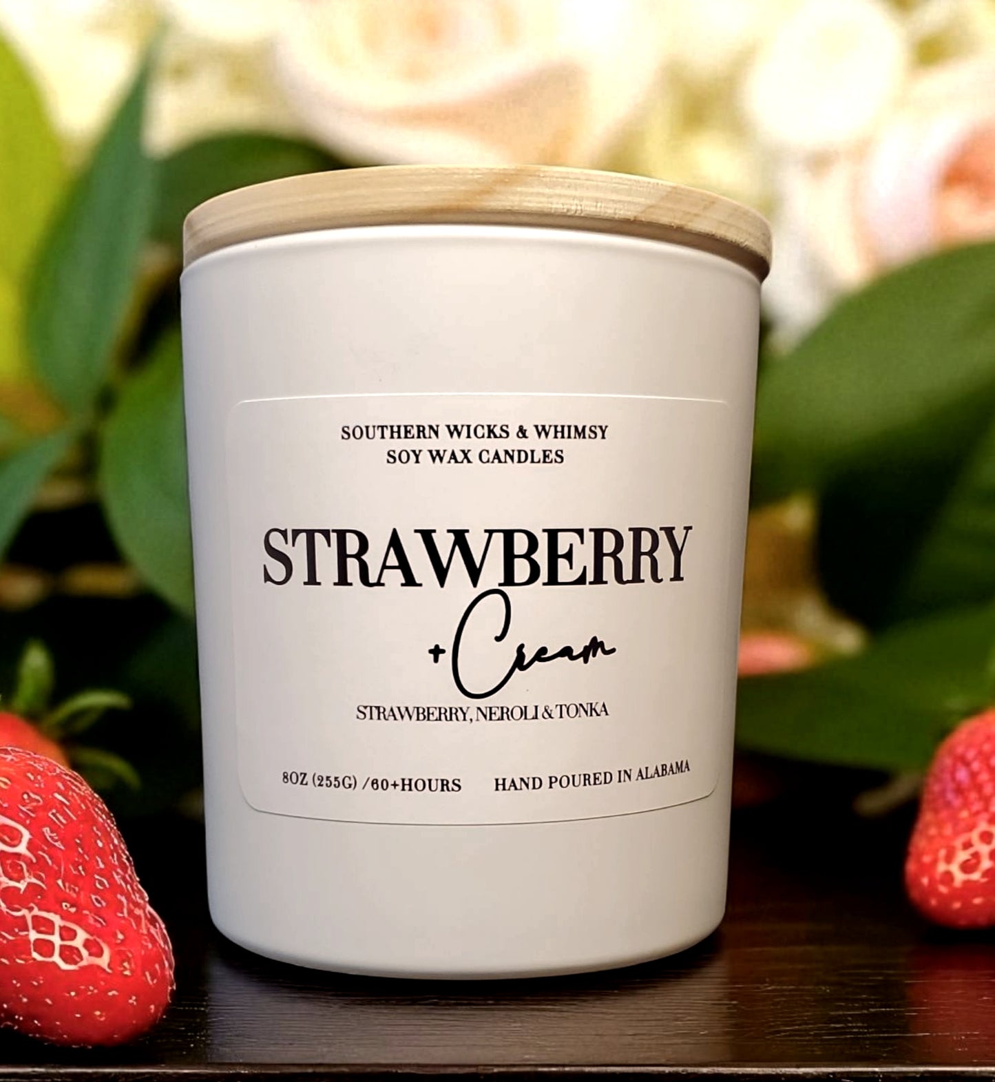 Strawberry & Cream 10oz Luxe Soy Candle