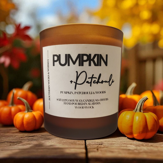 Autumn Harvest Collection- Pumpkin Patchouli Fall Soy Candle 13oz Soy