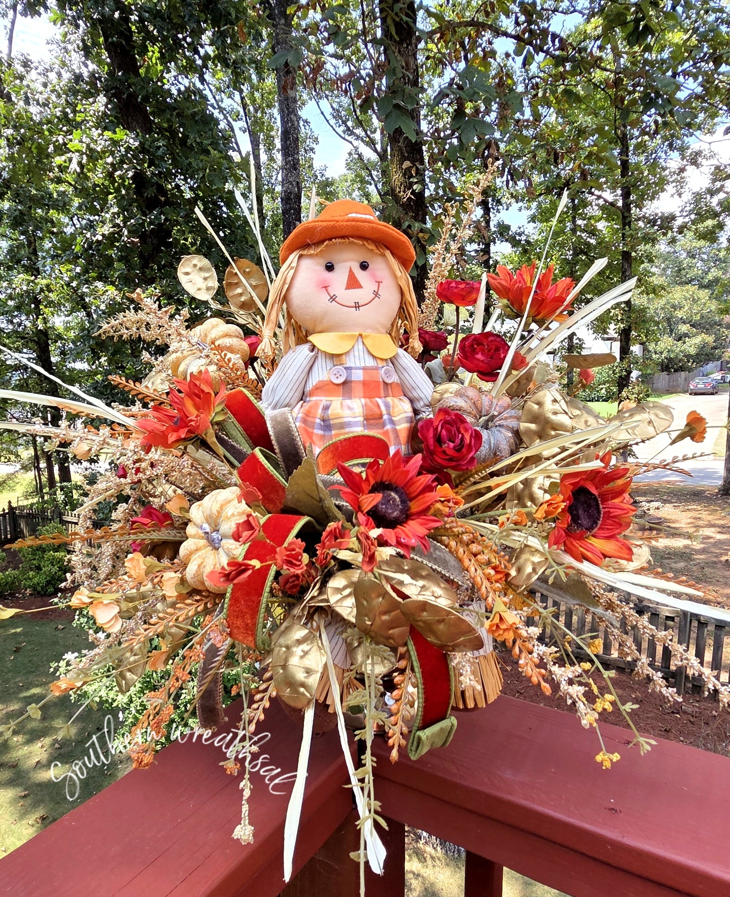 Fall Scarecrow Thanksgiving Arrangement