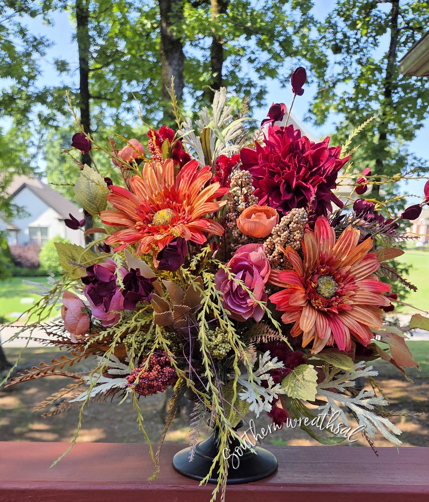 Elegant Fall Arrangement, Autumn Centerpiece,  Thanksgiving Arrangement
