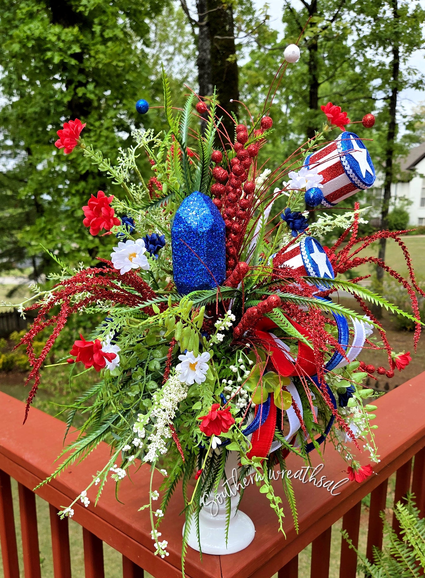Stars & Stripes Patriotic July 4th Arrangement
