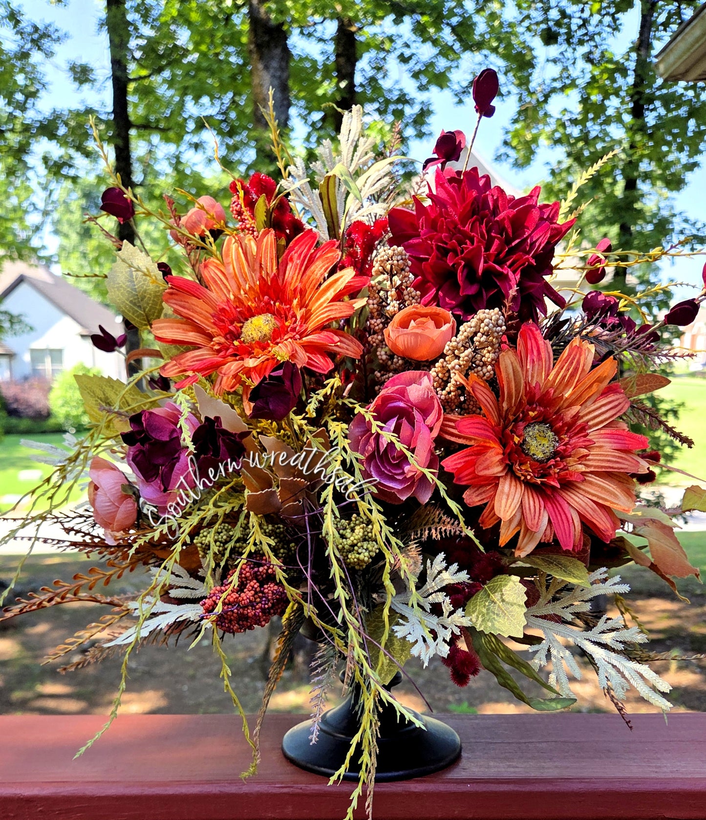 Elegant Fall Arrangement, Autumn Centerpiece,  Thanksgiving Arrangement